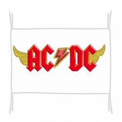 Флаг AC/DC с крыльями - PrintSalon