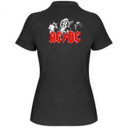 Женское поло AC DC - PrintSalon