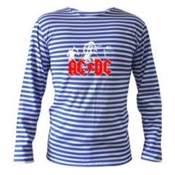Тельняшка с длинным рукавом AC DC - PrintSalon