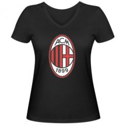 Жіноча футболка з V-подібним вирізом AC Milan
