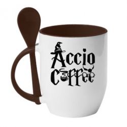 Чашка з ложкою Accio Coffee - PrintSalon