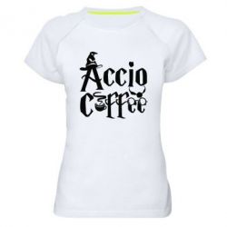 Жіноча футболка для спорту Accio Coffee - PrintSalon