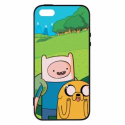 Чохол для iphone 5/5S/SE Adventure Time, Finn and Jake - PrintSalon