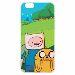 Чохол для iPhone 6/6S Adventure Time, Finn and Jake - PrintSalon