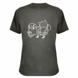 Камуфляжная футболка Adventure Time: Finn and Jake - PrintSalon