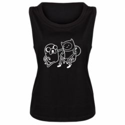 Женская майка Adventure Time: Finn and Jake - PrintSalon