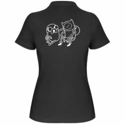 Женское поло Adventure Time: Finn and Jake - PrintSalon