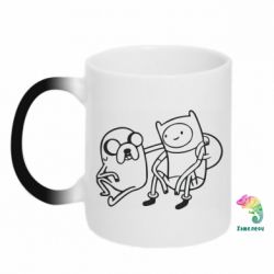 Чашка-хамелеон Adventure Time: Finn and Jake