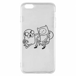 Чехол для iPhone 6 Plus/6S Plus Adventure Time: Finn and Jake - PrintSalon
