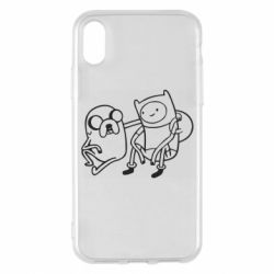 Чехол для iPhone X/Xs Adventure Time: Finn and Jake - PrintSalon