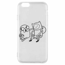 Чехол для iPhone 6/6S Adventure Time: Finn and Jake - PrintSalon