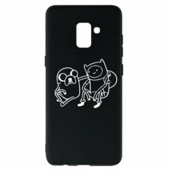 Чехол для Samsung A8+ 2018 Adventure Time: Finn and Jake - PrintSalon