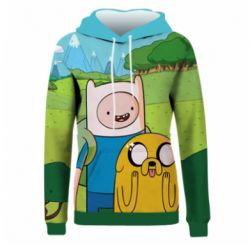 Жіноче 3D худі Adventure Time, Finn and Jake