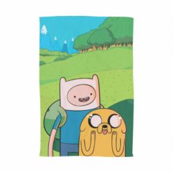 Рушник з принтом Adventure Time, Finn and Jake - PrintSalon