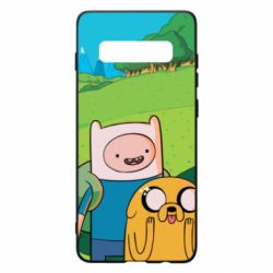 Чохол для Samsung S10+ Adventure Time, Finn and Jake - PrintSalon