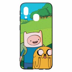 Чохол для Samsung A40 Adventure Time, Finn and Jake - PrintSalon