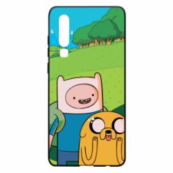 Чохол для Huawei P30 Adventure Time, Finn and Jake - PrintSalon