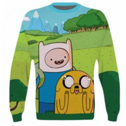 3D світшот Adventure Time, Finn and Jake - PrintSalon