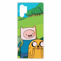 Чохол для Samsung Note 10 Plus Adventure Time, Finn and Jake - PrintSalon