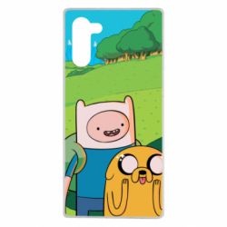Чохол для Samsung Note 10 Adventure Time, Finn and Jake - PrintSalon