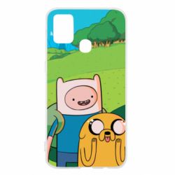 Чохол для Samsung M31 Adventure Time, Finn and Jake - PrintSalon