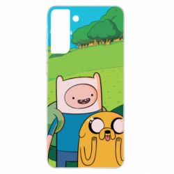 Чохол для Samsung S21+ Adventure Time, Finn and Jake - PrintSalon