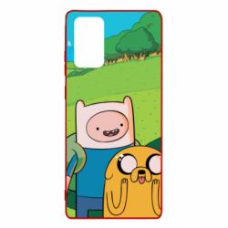 Чохол для Samsung Note 20 Adventure Time, Finn and Jake - PrintSalon