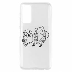 Чехол для Huawei P Smart 2021 Adventure Time: Finn and Jake - PrintSalon
