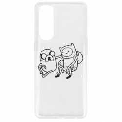 Чехол для Oppo Reno 4 Pro Adventure Time: Finn and Jake - PrintSalon