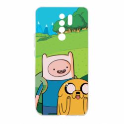 Чохол для Xiaomi Redmi 9 Adventure Time, Finn and Jake - PrintSalon