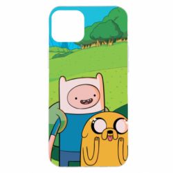 Чохол для iPhone 14 Plus Adventure Time, Finn and Jake - PrintSalon
