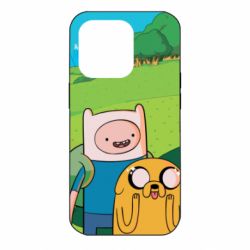 Чохол для iPhone 14 Pro Adventure Time, Finn and Jake - PrintSalon