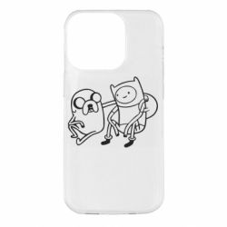 Чехол для iPhone 14 Pro Adventure Time: Finn and Jake - PrintSalon