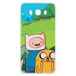 Чохол для Samsung J7 2016 Adventure Time, Finn and Jake - PrintSalon