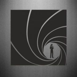 Наклейка агент 007 - PrintSalon