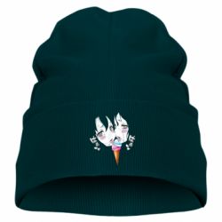 Детская шапка Ahegao girl eating ice cream - PrintSalon