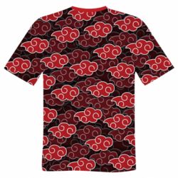 Чоловіча футболка 3D Akatsuki red cloud