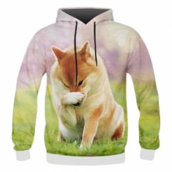 Чоловіче 3D худі Akita Inu - PrintSalon