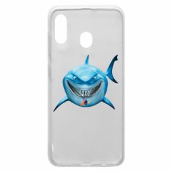 Чехол для Samsung A20 Акула улыбается - PrintSalon