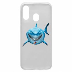 Чехол для Samsung A40 Акула улыбается - PrintSalon