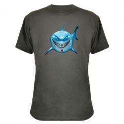 Камуфляжная футболка Акула улыбается - PrintSalon