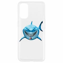 Чехол для Oppo Reno 4 Акула улыбается - PrintSalon