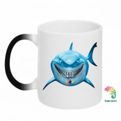 Чашка-хамелеон Акула улыбается - PrintSalon