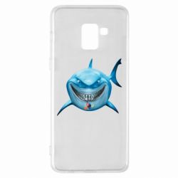 Чехол для Samsung A8+ 2018 Акула улыбается - PrintSalon