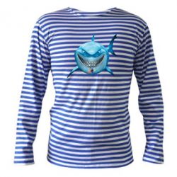 Тельняшка с длинным рукавом Акула улыбается - PrintSalon