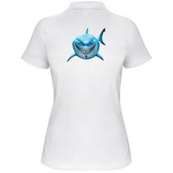 Женское поло Акула улыбается - PrintSalon