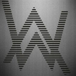 Наклейка Alan Walker logo stripes - PrintSalon