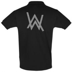 Мужское поло Alan Walker logo stripes - PrintSalon