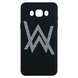 Чехол для Samsung J7 2016 Alan Walker logo stripes - PrintSalon