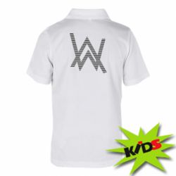Детское поло Alan Walker logo stripes - PrintSalon